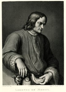 Lorenzo de Medici, 1884-90 (fototyp) autorstwa German School