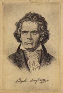 Ludwig van Beethoven, niemiecki kompozytor i pianista (1770-1827) autorstwa German School