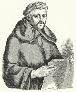 Luis de Leon , hiszpański poeta liryczny (grafika) autorstwa German School