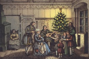 Luter na Boże Narodzenie, w swoim rodzinnym gronie autorstwa German School