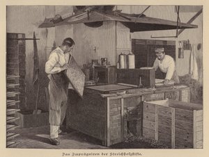 Zapałki produkcyjne (grawerowanie) autorstwa German School