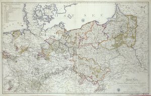 Mapa stanów pruskich w 1799 r. (druk)