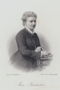 Marie Breidenstein, niemiecka pianistka, śpiewaczka i nauczycielka śpiewu (grafika) autorstwa German School