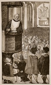 Głoszenie Marcina Lutra, ok. 1517 r. autorstwa German School