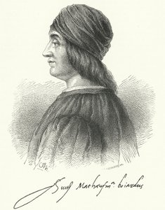 Matteo Maria Boiardo, włoski poeta renesansu (grafika) autorstwa German School