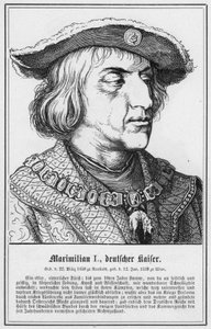 Maksymilian I, Deutscher Kaiser (grafika) autorstwa German School