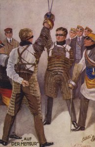 Mensur (druk kolorowy) autorstwa German School