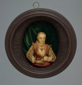 Portret miniaturowy, ok. 1600 (szkło, jedwab i drewno)