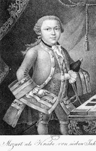 Mozart jako chłopiec 7 autorstwa German School
