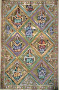 Pani Czart. 1207 IV, k.10v Życie Chrystusa według św. Mateusza, z Ewangeliarium katedry płockiej ok.1075 autorstwa German School