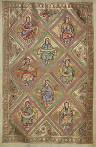 Pani Czart. 1207 IV, k.9v Życie Chrystusa według św. Mateusza, z Ewangeliarium katedry płockiej ok.1075 autorstwa German School