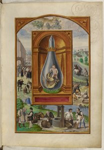 Ms Harley 3469, f.23 Dziecko i smok w kolbie, Czwarty Traktat, z „Splendor Solis” Salomona Trismosina autorstwa German School