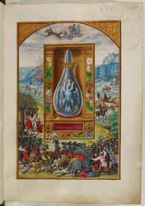 Ms Harley 3469, f.25 Trójgłowy ptak w piersiówce, Czwarty Traktat, z „Splendor Solis” Salomona Trismosina autorstwa German School
