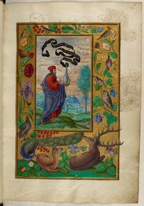 Ms Harley 3469, f.2 Filozof z kolbą, Pierwszy traktat, z „Splendor Solis” Salomona Trismosina autorstwa German School