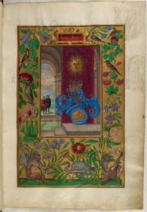 Ms Harley 3469, f.2 Two Golden Suns, z „Splendor Solis” Salomona Trismosina autorstwa German School
