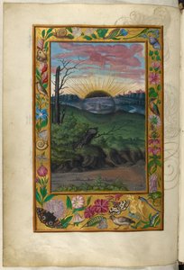 Ms Harley 3469, f.30v Mroczne słońce, piąty traktat, z „Splendor Solis” Salomona Trismosina autorstwa German School