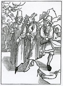 O głosie nieuprzejmości i głupoty, który wynika z tego, ilustracja z angielskiego przekładu „Statek głupców” Aleksandra Barclay