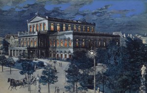 Opera House, Hanower, Niemcy (druk kolorowy) autorstwa German School