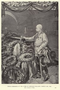 Otto von Bismarck przy grobie cesarza Wilhelma I