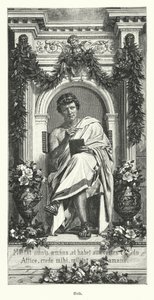 Owidiusz, poeta rzymski (rycina) autorstwa German School