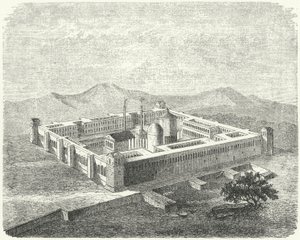Pałac Dioklecjana w Salonie, stolicy rzymskiej prowincji Dalmacji (rycina) autorstwa German School