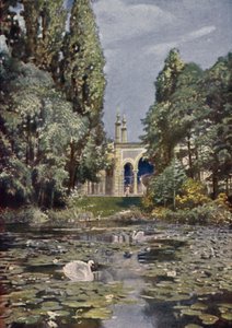 Część Vierwaldstattersee i dom antylop, Berliński Ogród Zoologiczny, Niemcy (kolor lito) autorstwa German School