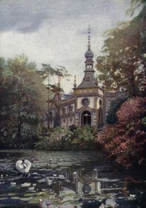 Część Vierwaldstattersee i nowy dom małp, berliński ogród zoologiczny, Niemcy (kolor lito) autorstwa German School