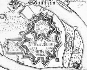 Plan Mannheim, Niemcy 1690 autorstwa German School