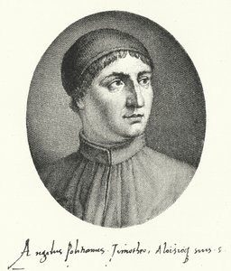 Poliziano, florencki poeta renesansu (grafika) autorstwa German School