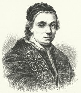 Papież Klemens XIV (rycina) autorstwa German School