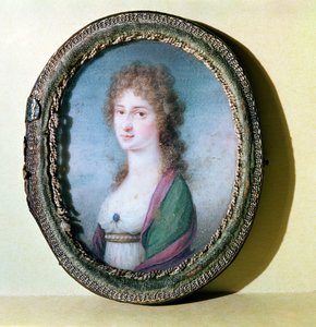 Miniatura portretowa hrabiny Marie Erdody (1779-1837) (wc na kości słoniowej) autorstwa German School