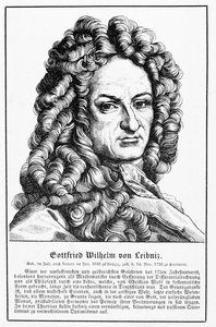 Portret Gottfrieda Wilhelma Leibniza (1646-1716) autorstwa German School
