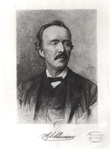 Portret Heinricha Schliemanna (1822-90) autorstwa German School
