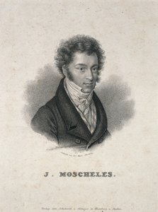 Portret Ignaza Moschelesa (1794-1870) autorstwa German School