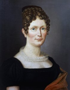 Portret Johanny Christiane Schumann (1767-1836), matki niemieckiego kompozytora Roberta Schumanna (1810-1856), obraz nieznanego artysty z początku XIX wieku autorstwa German School