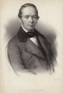Portret Moritza Hauptmanna autorstwa German School