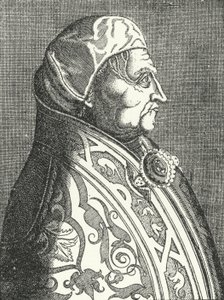 Portret papieża Piusa II (rycina) autorstwa German School