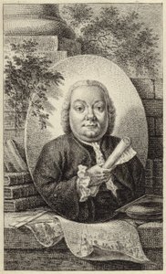 Portret postawnego mężczyzny w XVIII-wiecznej odzieży autorstwa German School