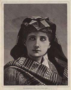 Portret kobiety, drzeworyt nagrodzony na wystawie sztuki i rzemiosła, Lipsk, Niemcy autorstwa German School