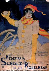 Plakat reklamujący Hedemaria Sholz w 