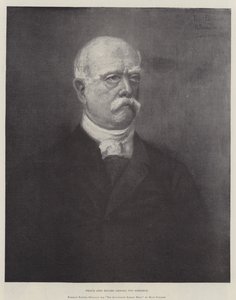 Książę Otto Eduard Leopold von Bismarck (grafika) autorstwa German School