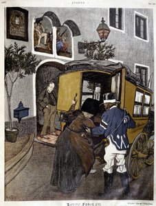 Transport publiczny: osoba w omnibusie - w „Jugend”” autorstwa German School