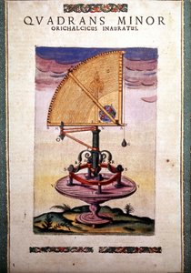 Azymutalny kwadrant zodiakalny w "maszynie ustalonej astronomii" Tychona Braha (1546 - 1601), Wandsbeck autorstwa German School