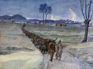 Zamienniki przybywające do rowów, Ypres autorstwa German School