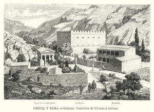 Droga z Eleusis do Aten, Grecja (lito) autorstwa German School