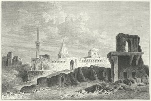 Ruiny Pałacu Seldżuków w Konya, Turcja (rycina) autorstwa German School