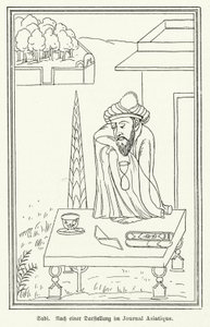 Saadi Shirazi , perski poeta (lito) autorstwa German School