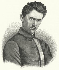 Sandor Petofi, węgierski poeta autorstwa German School