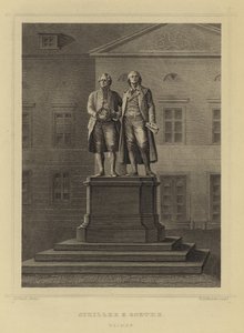Schiller i Goethe, Weimar autorstwa German School