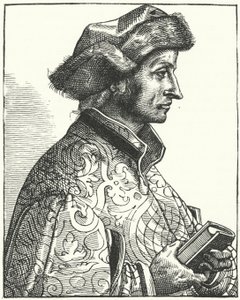 Sebastian Brant, niemiecki humanista i satyryk (grafika) autorstwa German School